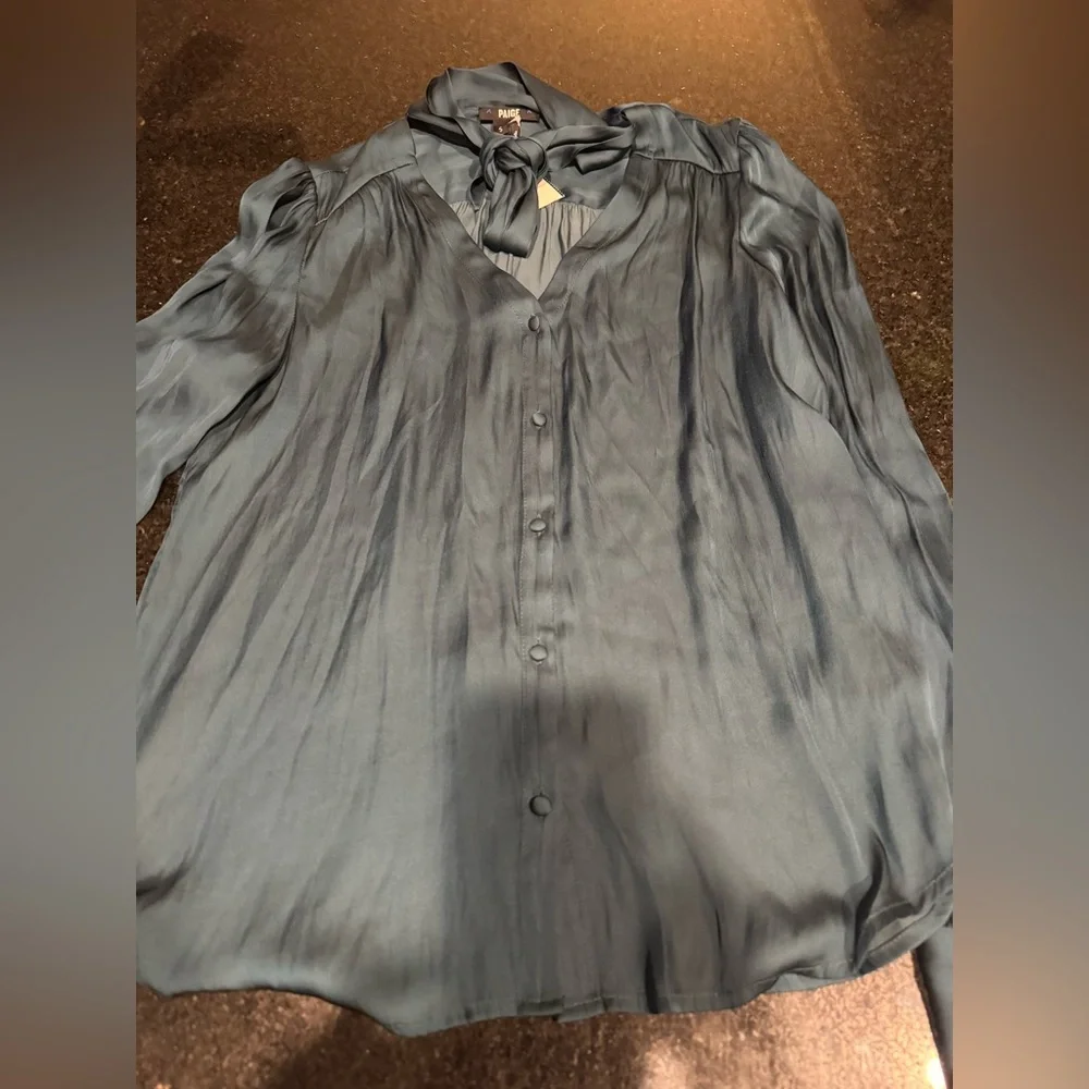 CLEOBELLE DARK SPRUCE BLOUSE - Picture 8 of 9